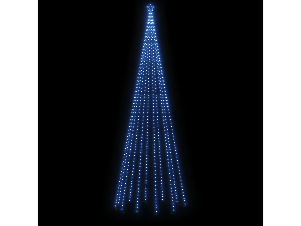 Sapin de Noël avec piquet 732 LED Bleues 500 cm