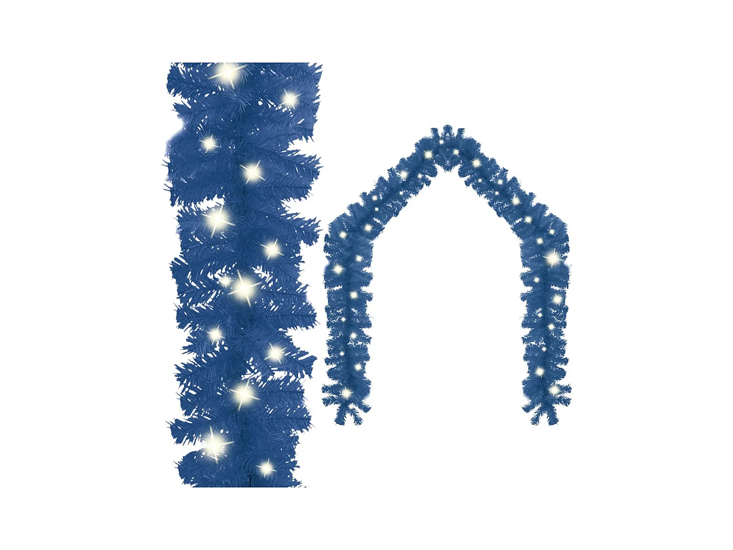 Guirlande de Noël avec lumières LED 10 m Bleu