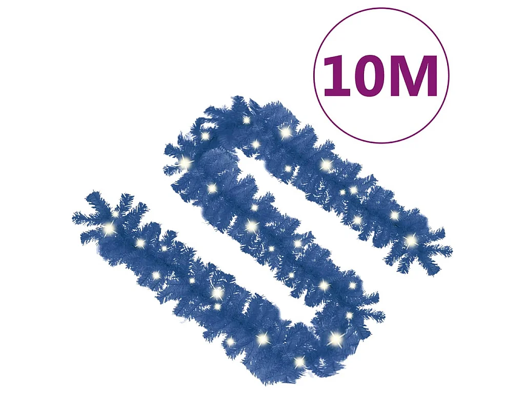 Guirlande de Noël avec lumières LED 10 m Bleu