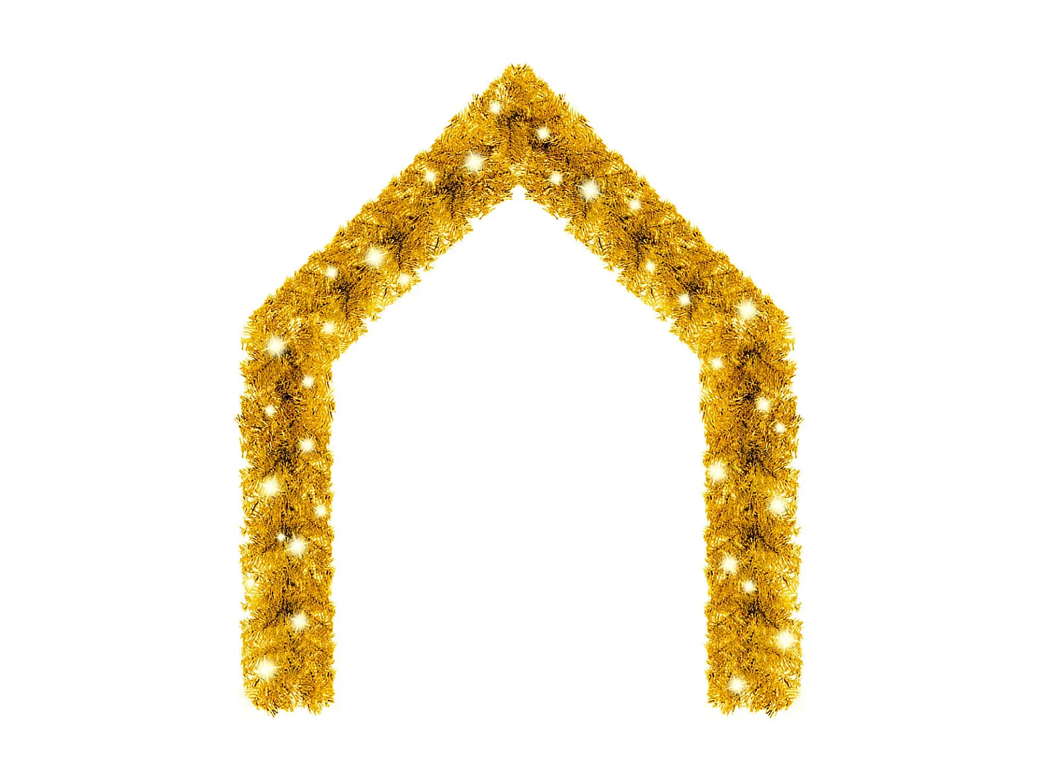 Guirlande de Noël avec lumières LED 20 m Doré