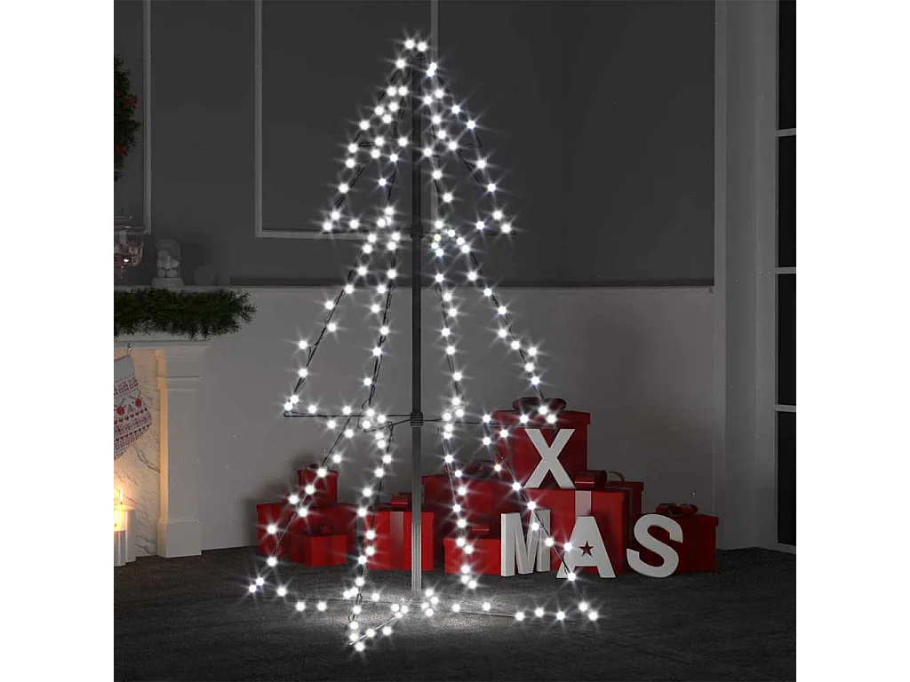 Kegelkerstboom 160 LED's binnen en buiten 78x120 cm