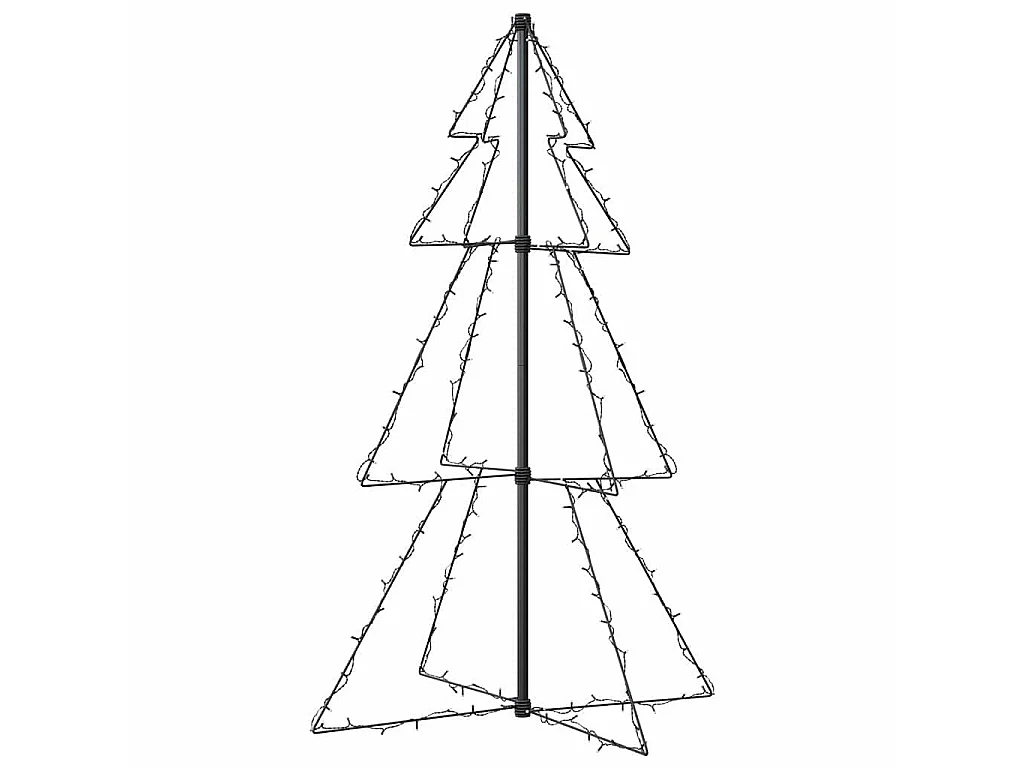 Kegelkerstboom 160 LED's binnen en buiten 78x120 cm
