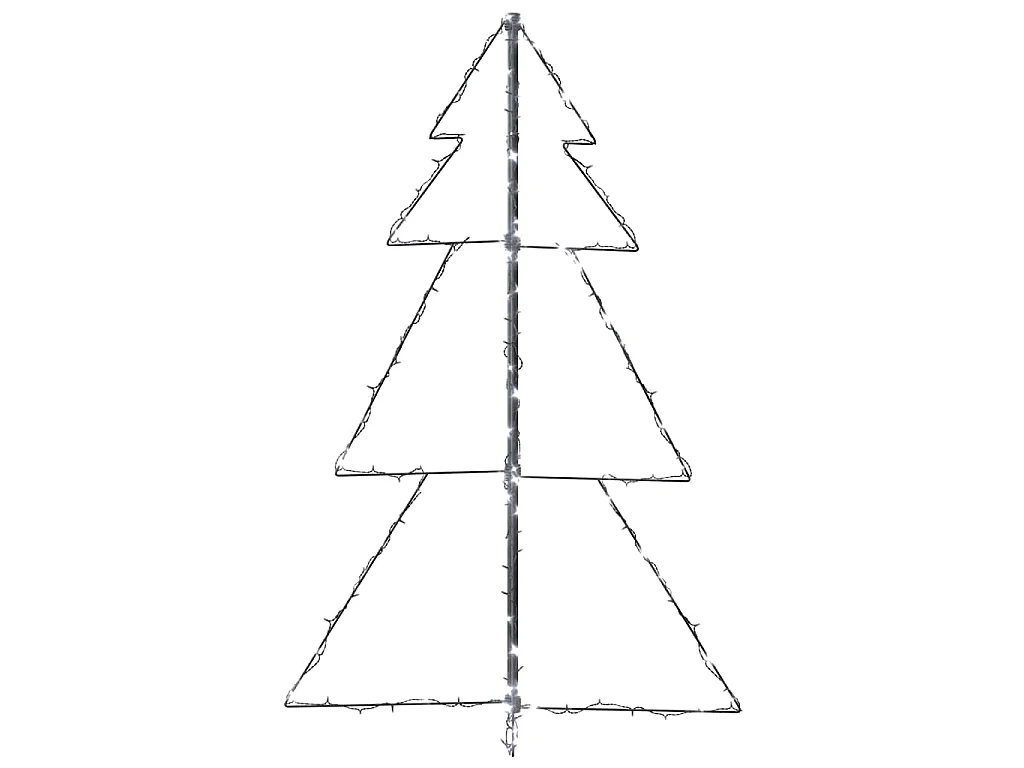 Kegelkerstboom 160 LED's binnen en buiten 78x120 cm