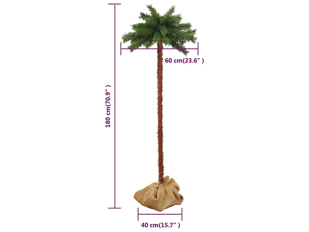Albero di Natale con LED 180 cm