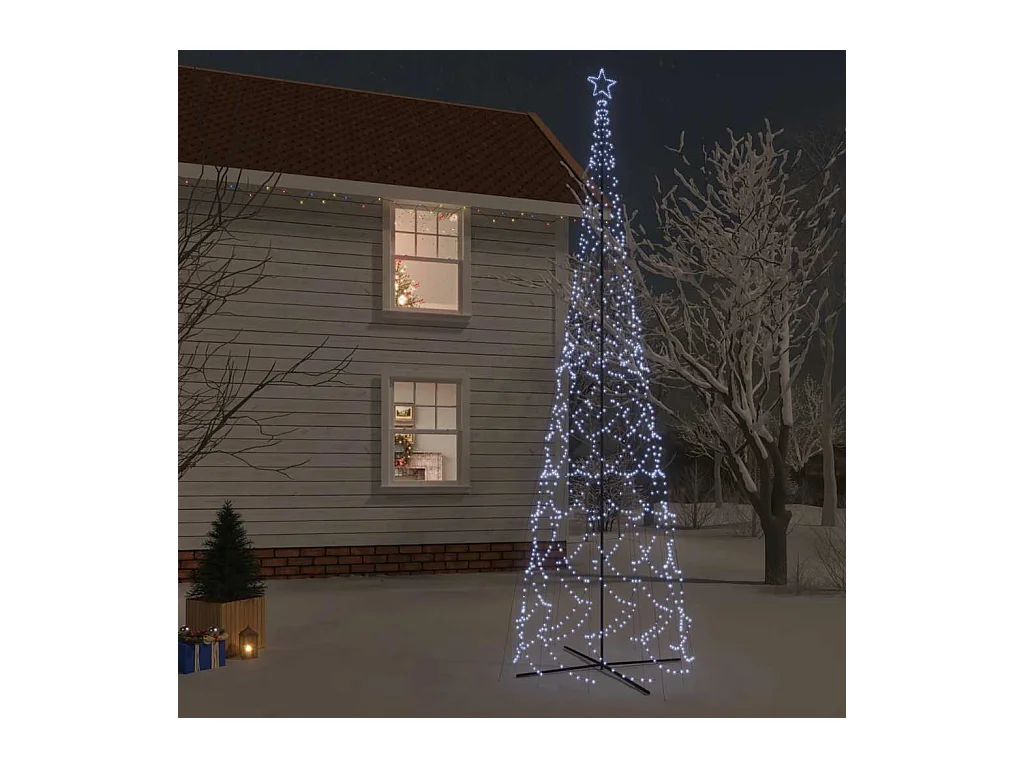 Arbre de Noël cône 3000 LED Blanc froid 230x800 cm
