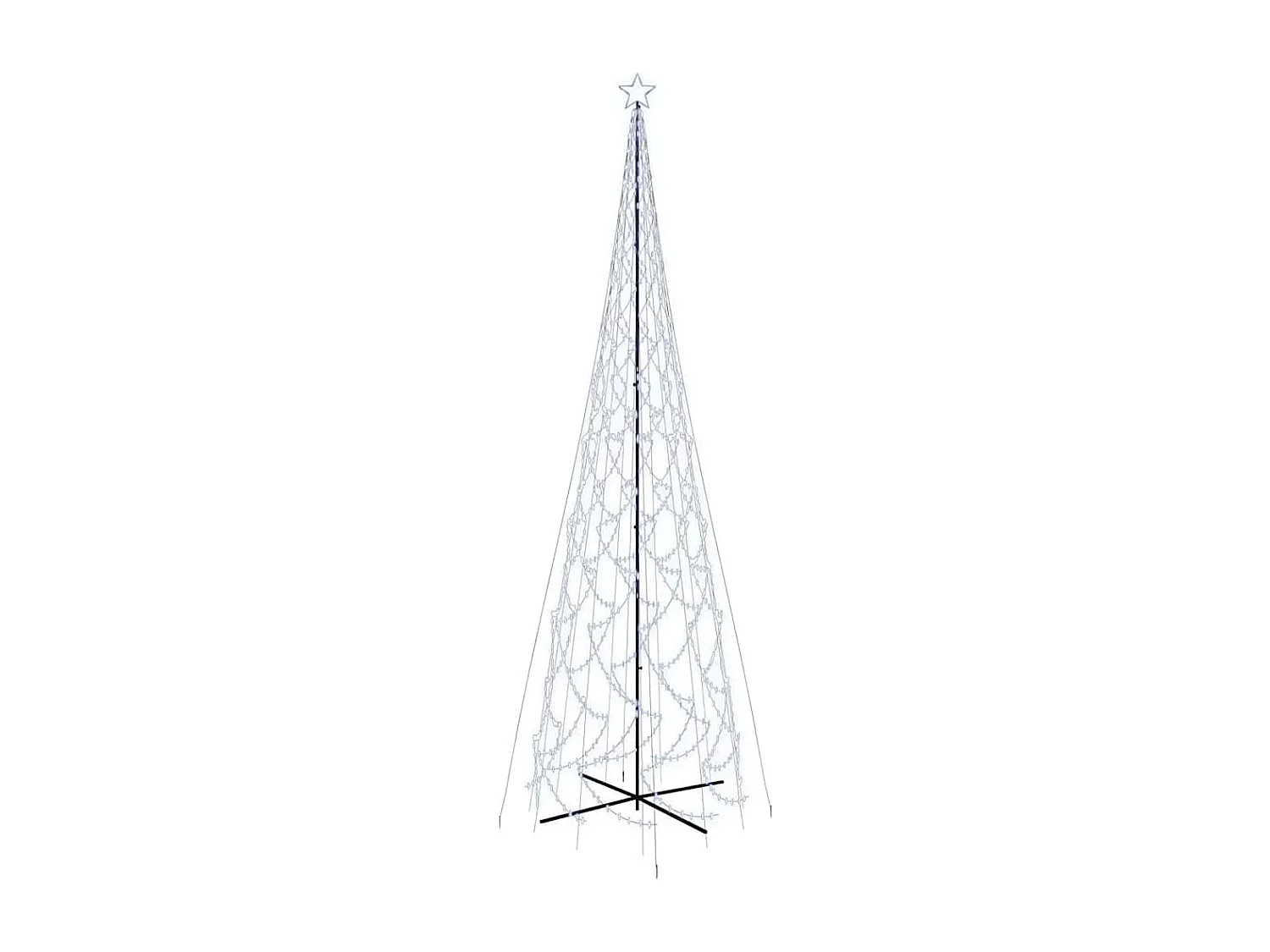 Arbre de Noël cône 3000 LED Blanc froid 230x800 cm