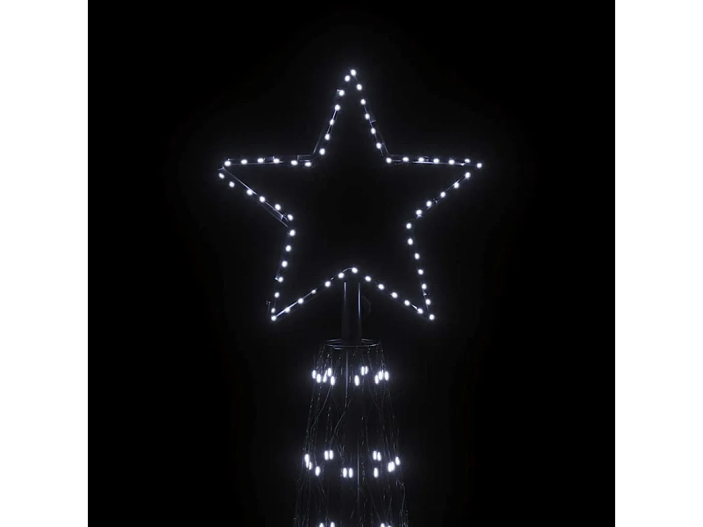 Arbre de Noël cône 3000 LED Blanc froid 230x800 cm