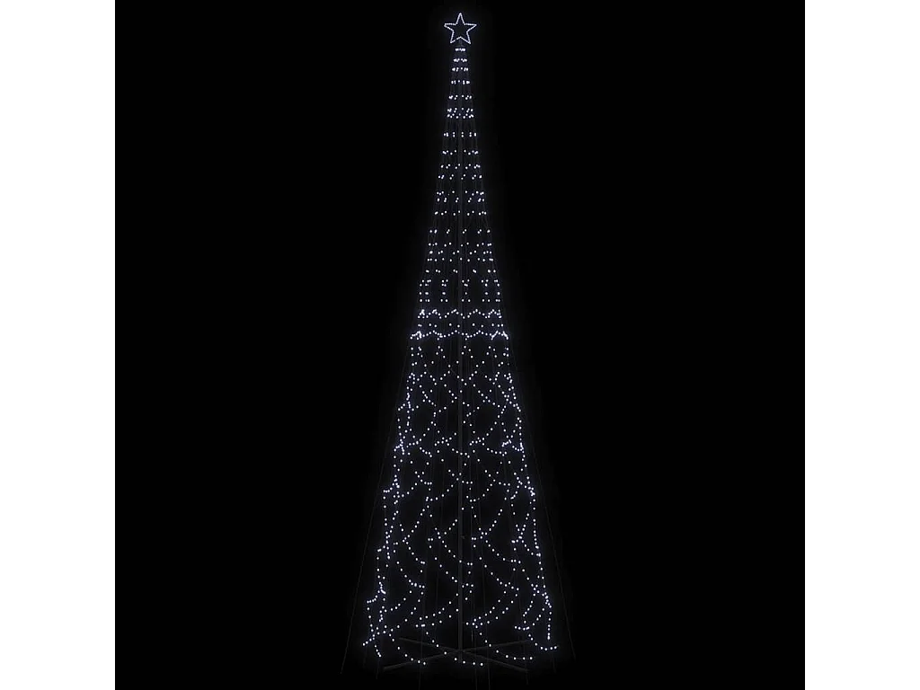 Kegelkerstboom 3000 LED's koudwit 230x800 cm