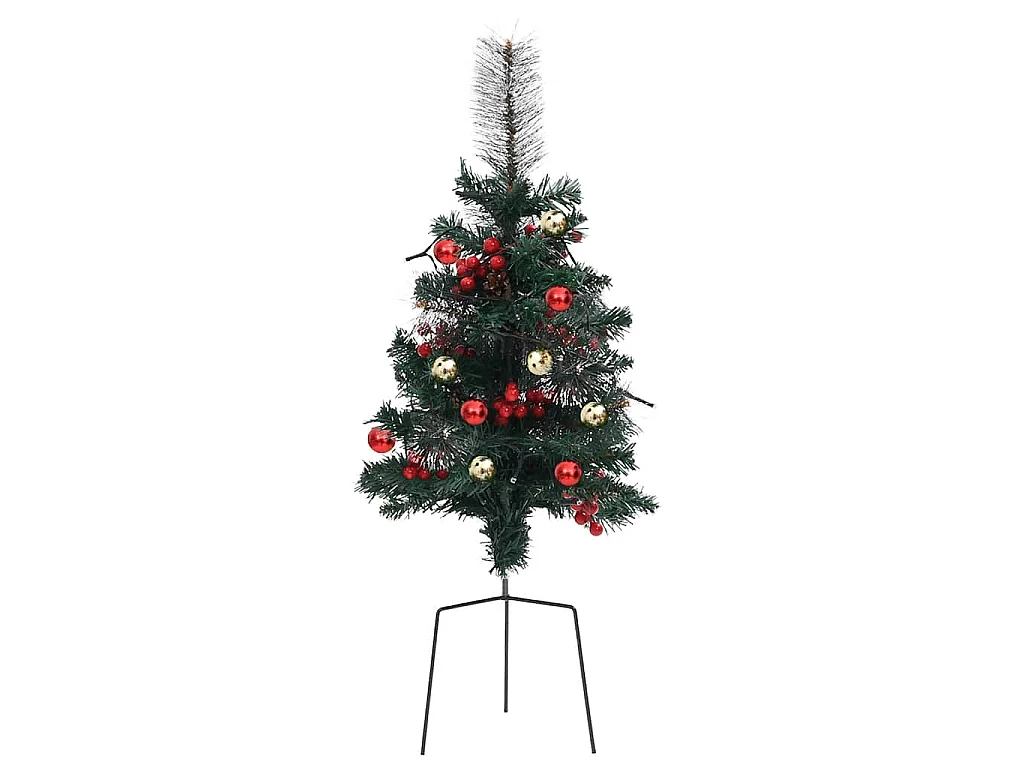 Árboles de Navidad de camino con luces 2 uds PVC 76 cm