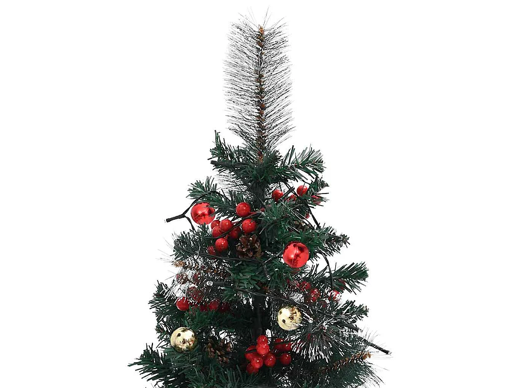 Árboles de Navidad de camino con luces 2 uds PVC 76 cm