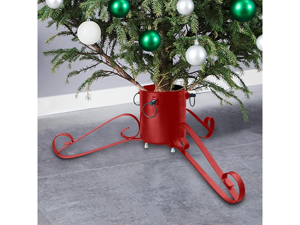 Kerstboomstandaard 58x58x21 cm rood