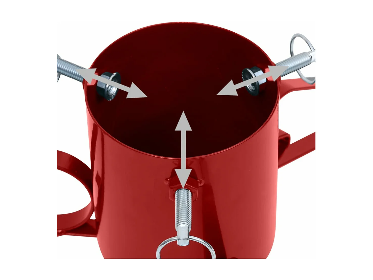 Kerstboomstandaard 58x58x21 cm rood