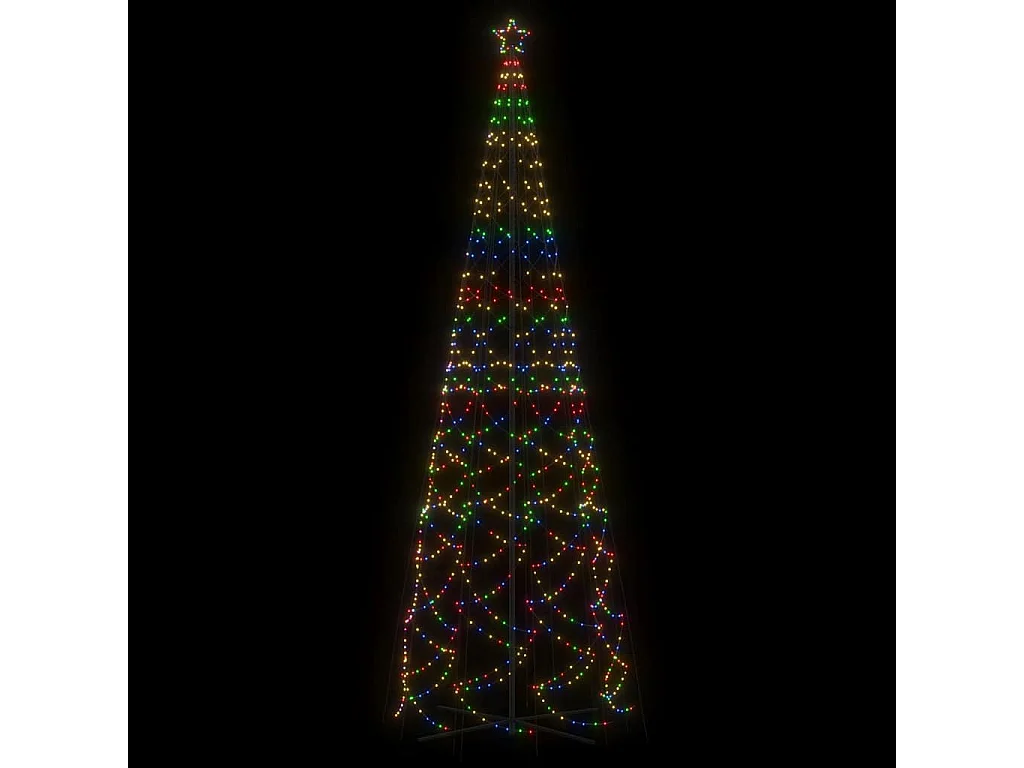 Arbre de Noël cône 1400 LED Colorées 160x500 cm