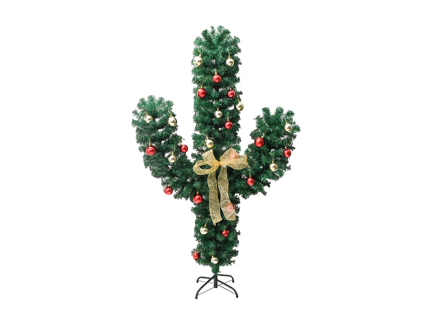 Cactus de Noël avec support et LED Vert 150 cm PVC