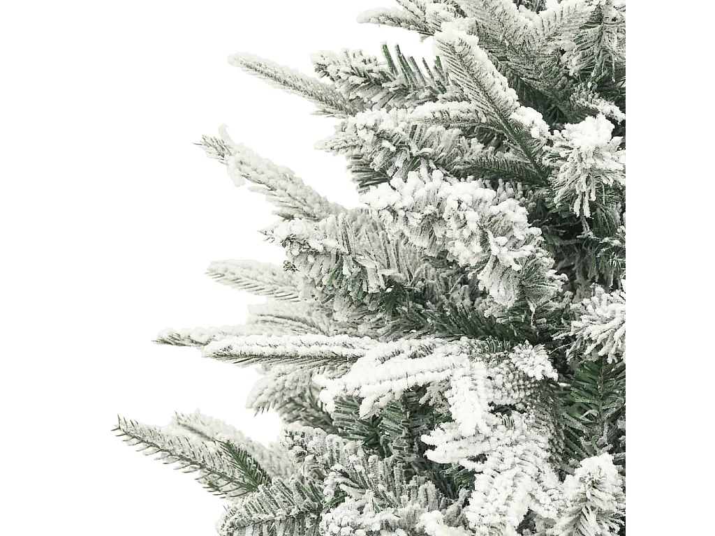 Árvore de Natal artificial com neve 120 cm PVC & PE verde