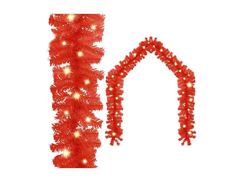 Ghirlanda Natalizia con Luci a LED 20 m Rosso