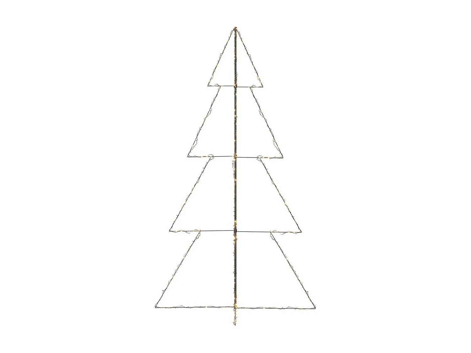 Arbre de Noël cône 360 LED d'intérieur/d'extérieur 143x250 cm