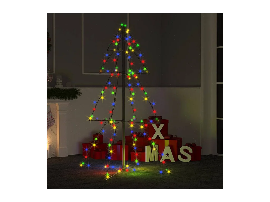 Kegelkerstboom 160 LED's binnen en buiten 78x120 cm