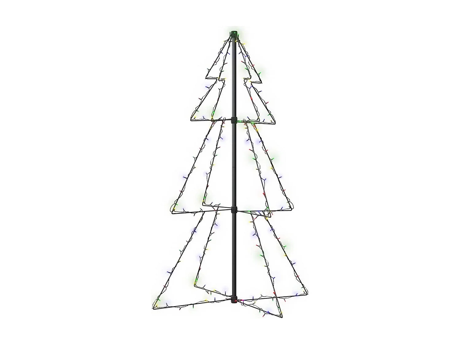Kegelkerstboom 160 LED's binnen en buiten 78x120 cm