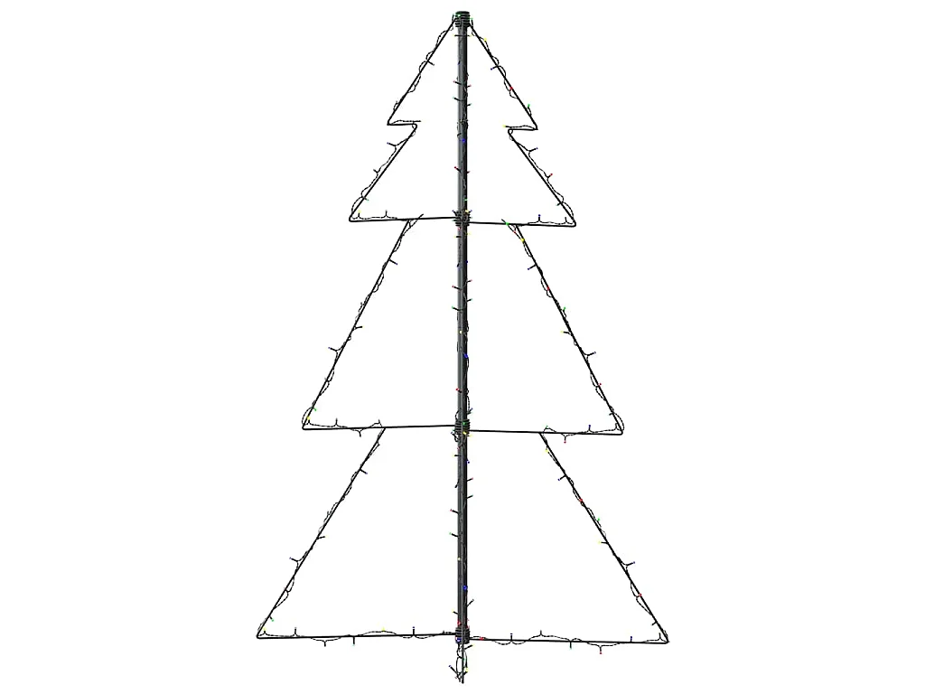 Arbre de Noël cône 160 LED d'intérieur/d'extérieur 78x120 cm