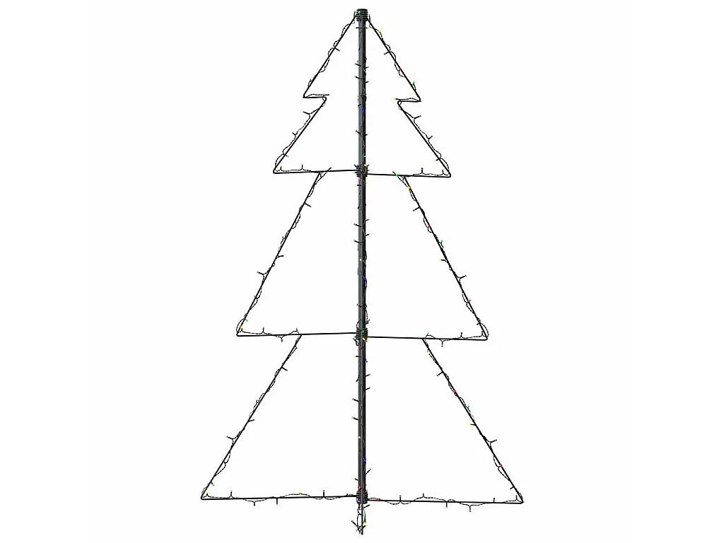 Arbre de Noël cône 160 LED d'intérieur/d'extérieur 78x120 cm