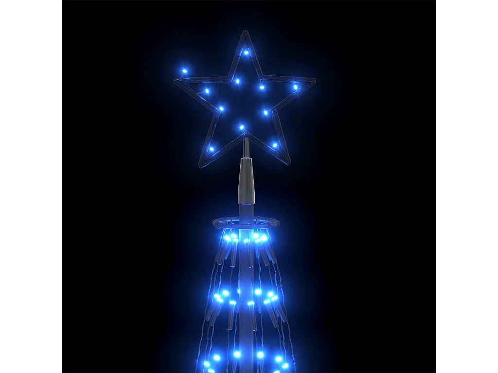 Sapin de Noël cône 752 LED bleues Décoration 160x500 cm