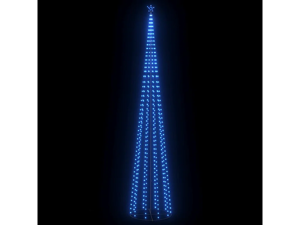 Sapin de Noël cône 752 LED bleues Décoration 160x500 cm