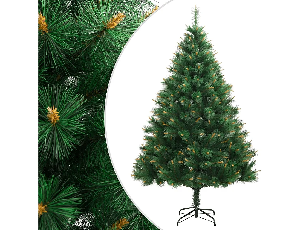 Árvore de Natal artificial articulada com suporte 240 cm