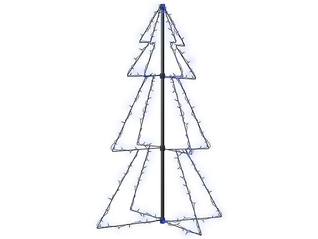 Kegelkerstboom 160 LED's binnen en buiten 78x120 cm