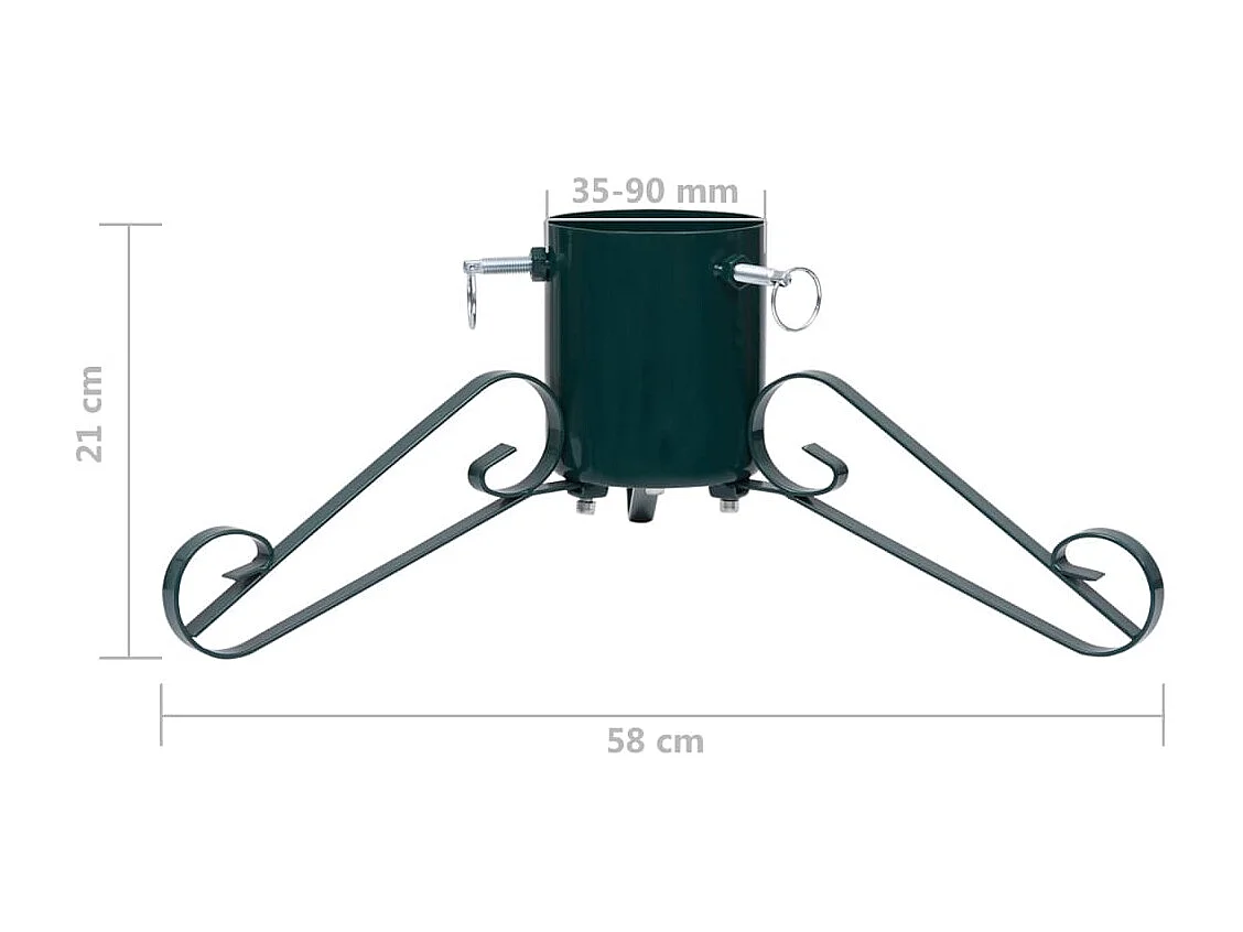 Support de sapin de Noël Vert 58x58x21 cm
