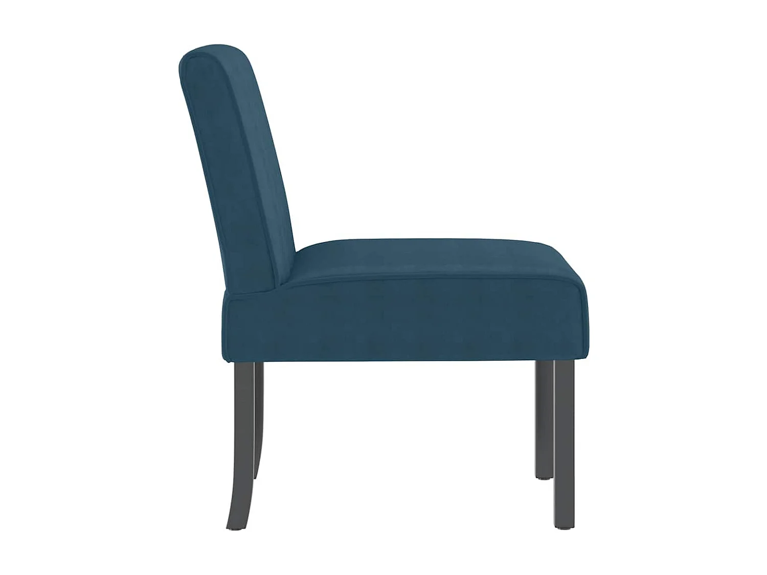 Polsterstuhl Blau Samt