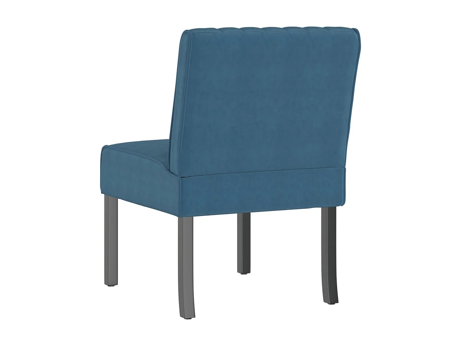 Polsterstuhl Blau Samt