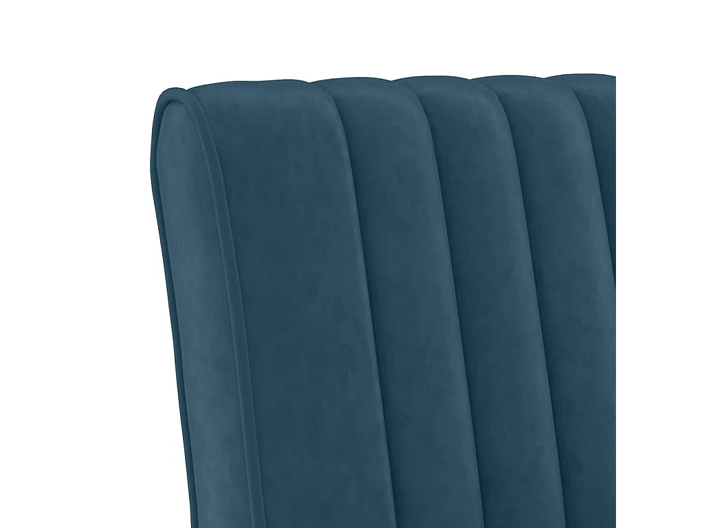 Sedia Pantofola Blu in Velluto