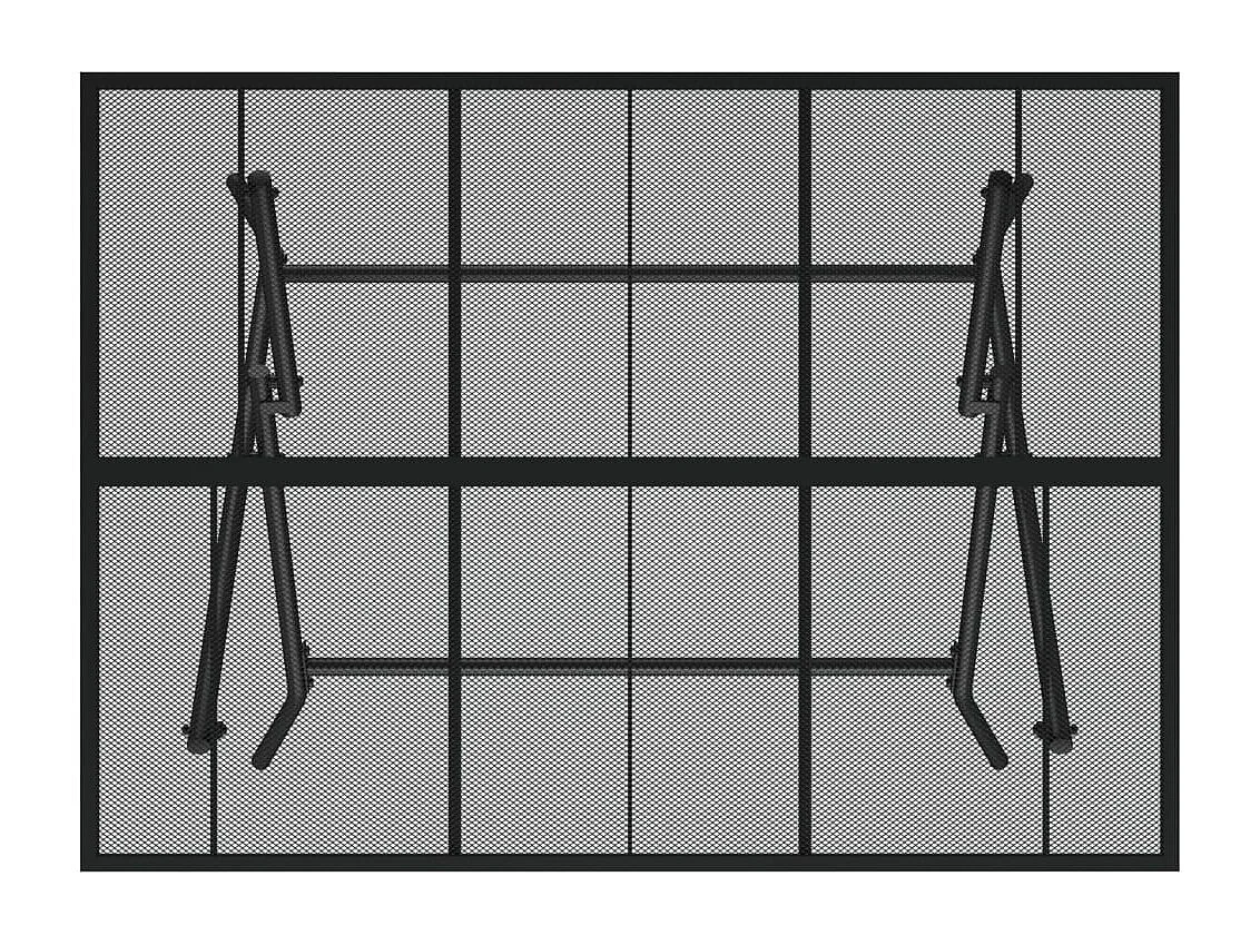 Gartentisch Klappbar Anthrazit 110x80x72 cm Stahlgitter