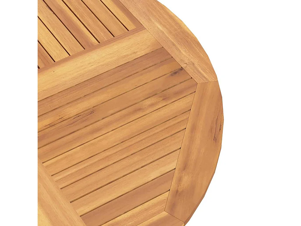 Tuintafel inklapbaar Ø 110x75 cm massief teakhout