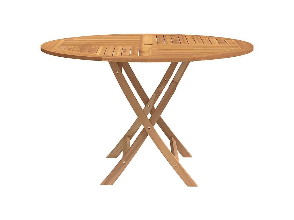 Gartentisch Klappbar Ø 110x75 cm Massivholz Teak