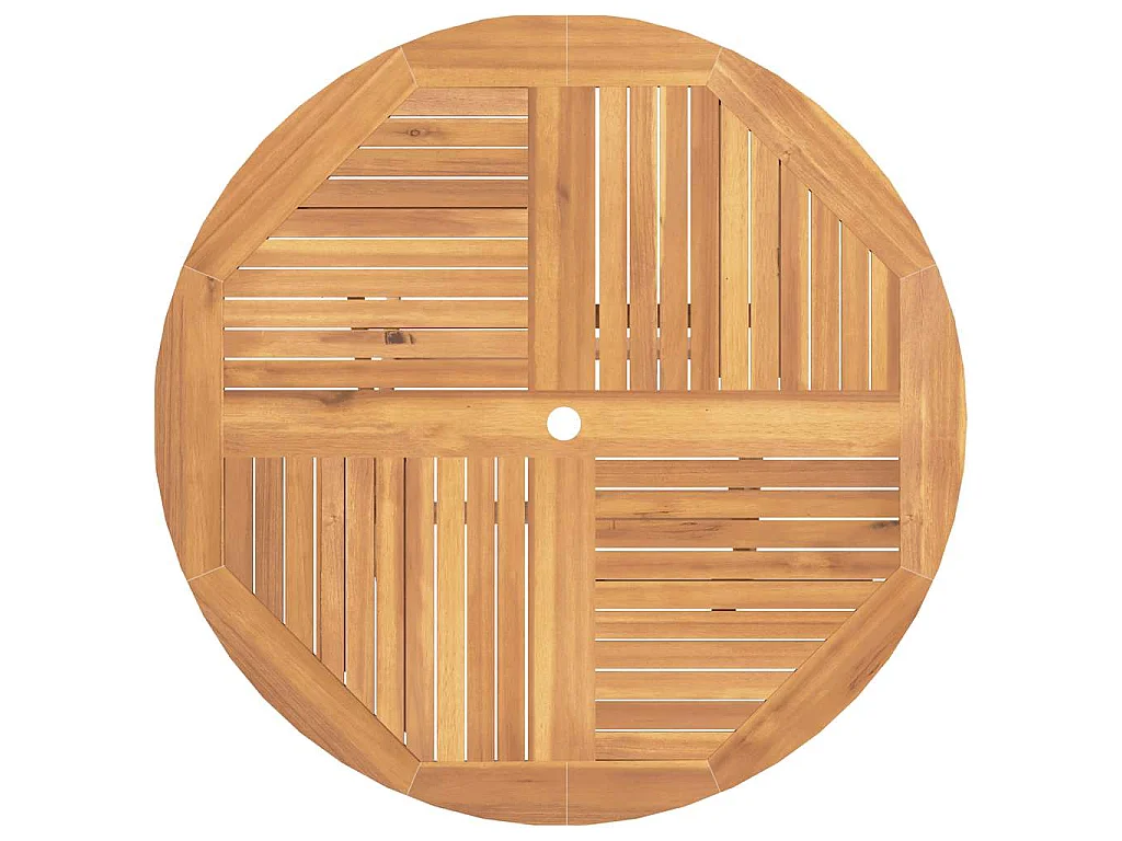 Gartentisch Klappbar Ø 110x75 cm Massivholz Teak