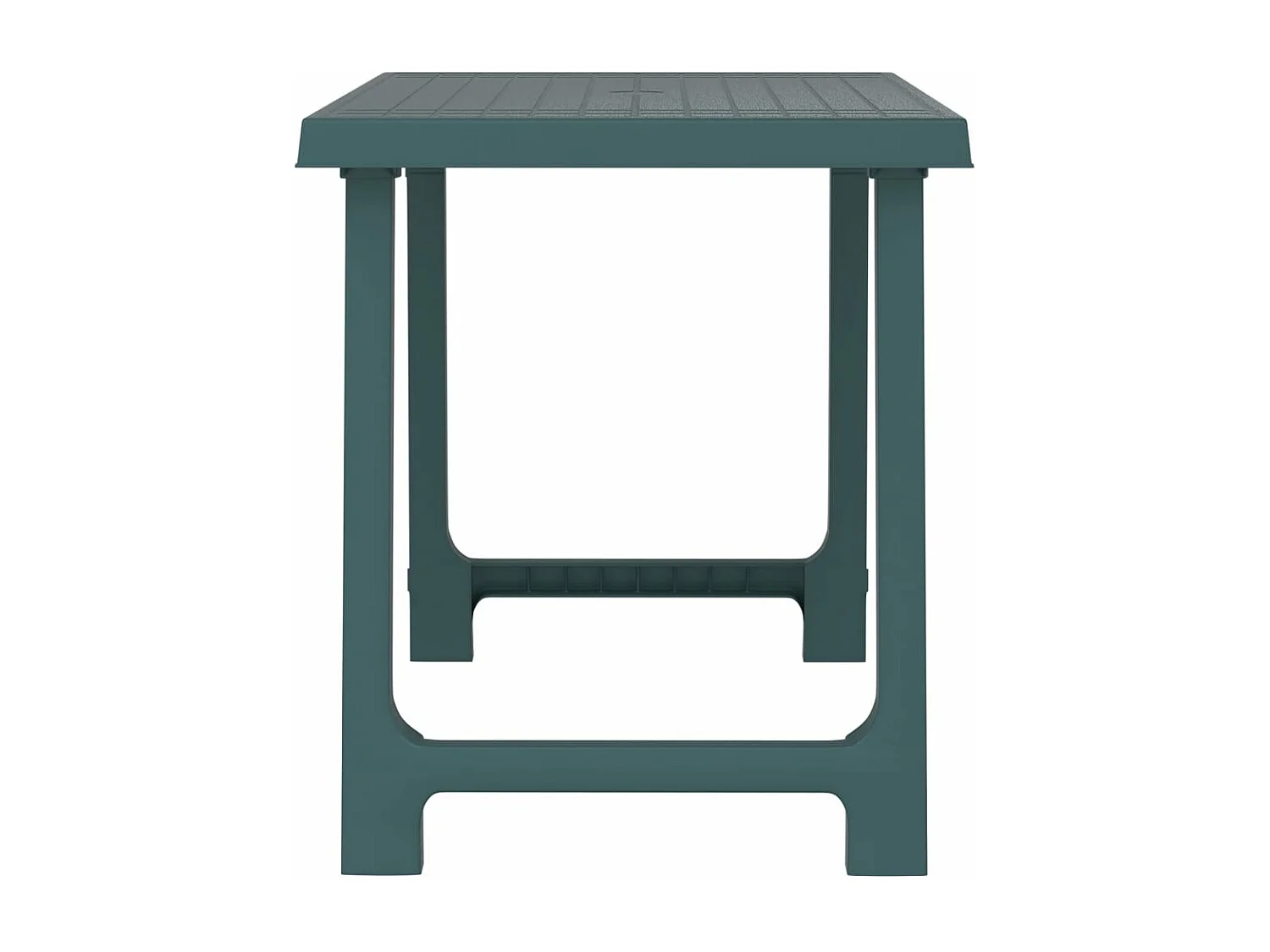 Mesa de campismo 79x56x64 cm PP aspeto madeira verde