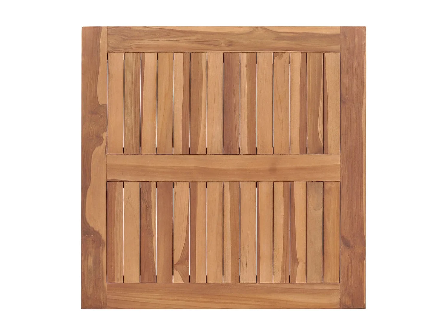 Tuintafel 85x85x75 cm massief teakhout