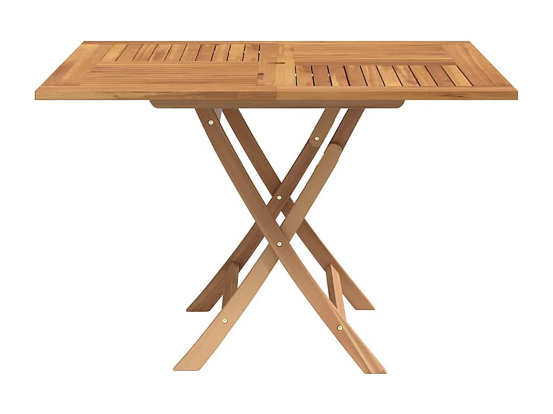 Gartentisch Klappbar 110x110x75 cm Massivholz Teak