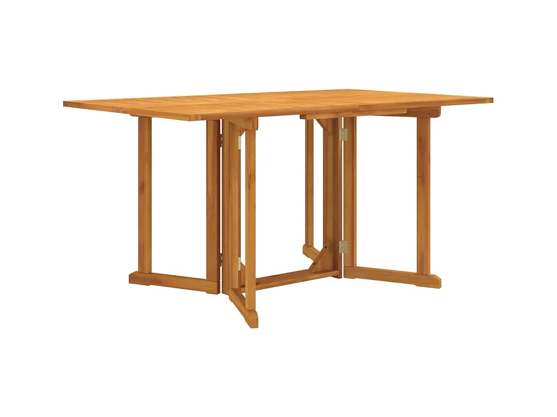 Tavolo Giardino Pieghevole a Farfalla 150x90x75cm Massello Teak