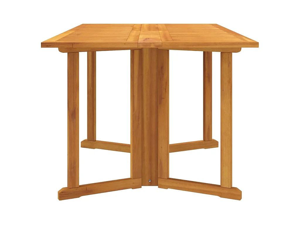 Table de jardin papillon pliante 150x90x75 cm bois massif teck
