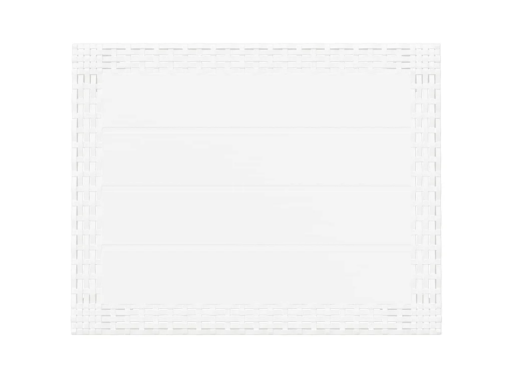 Table de jardin blanc 59x47x40 cm PP
