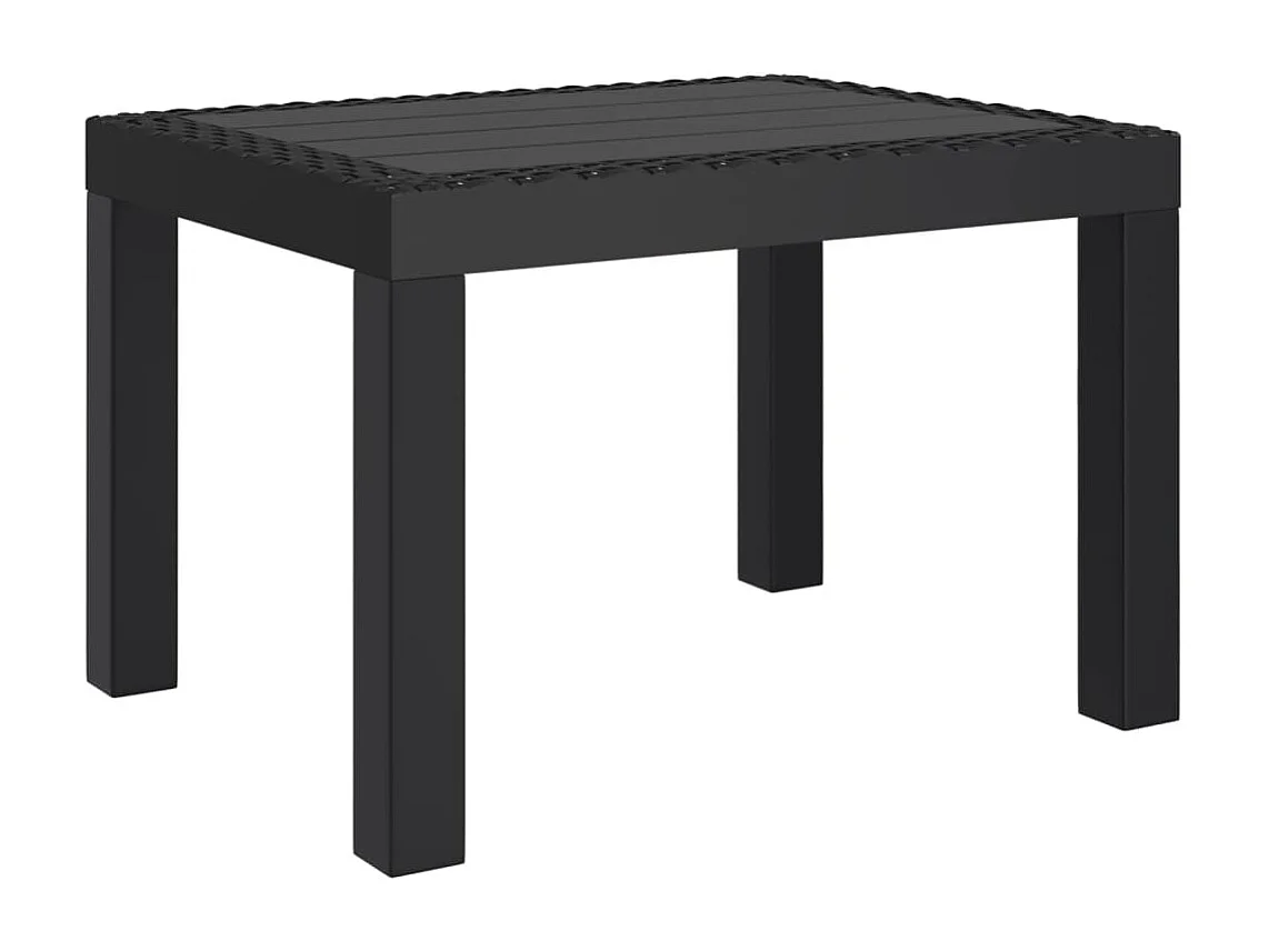 Tuintafel 59x47x40 cm PP antracietkleurig
