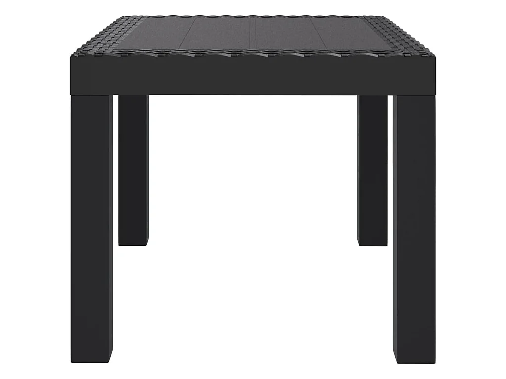 Tavolo da Giardino Antracite 59x47x40 cm in PP