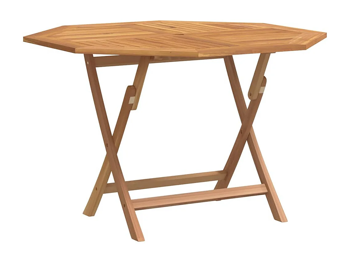 Table pliable de jardin 110x110x75 cm bois massif de teck