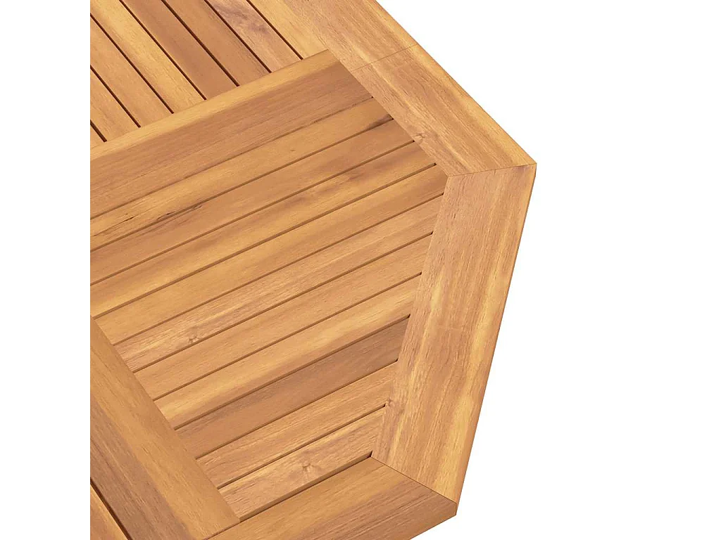 Table pliable de jardin 110x110x75 cm bois massif de teck