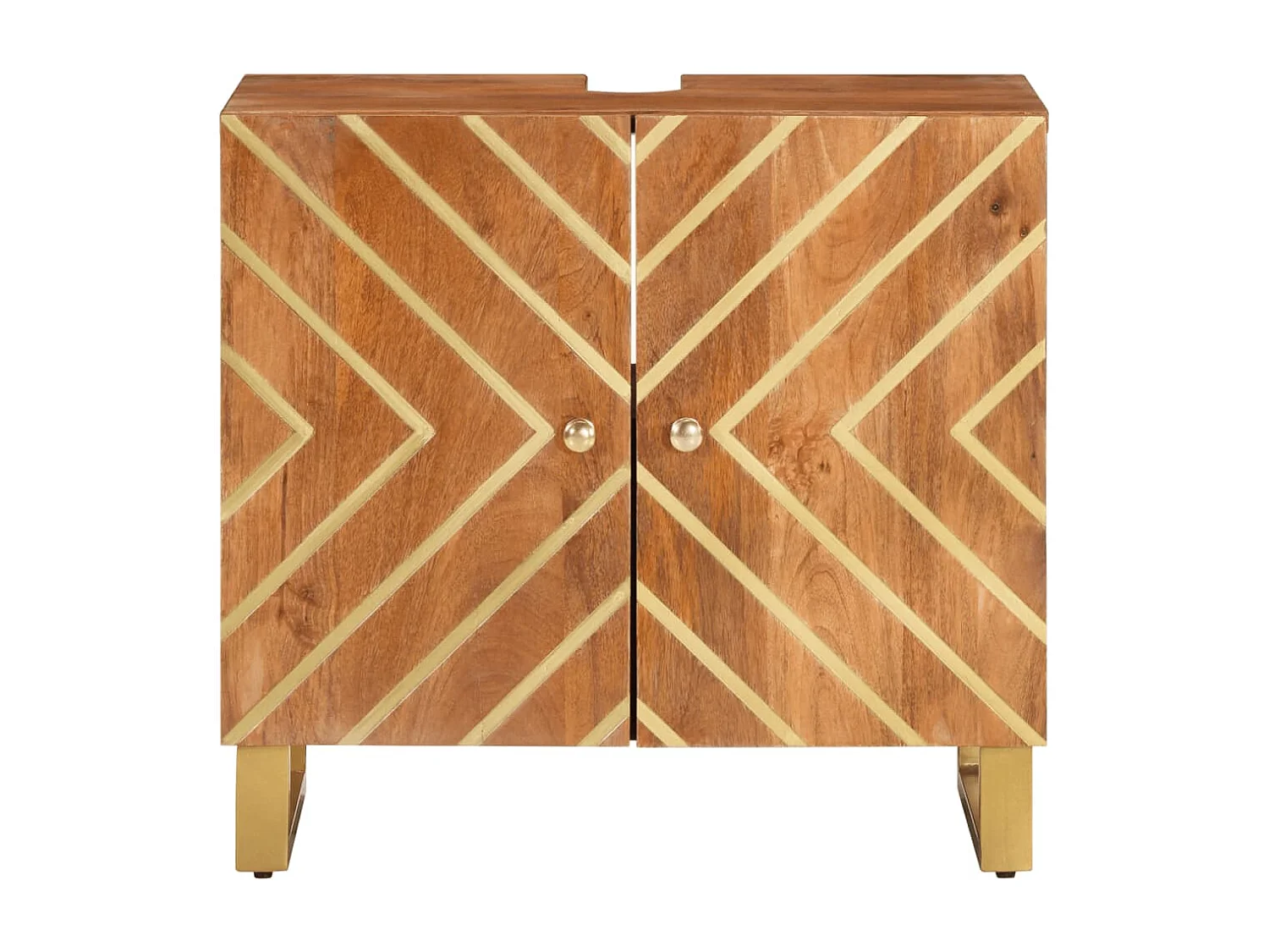 Armário lavatório p/ casa banho mangueira maciça castanho/preto