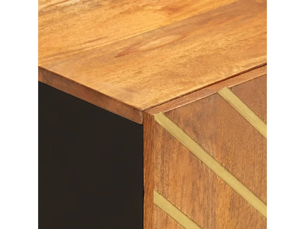 Armário lavatório p/ casa banho mangueira maciça castanho/preto