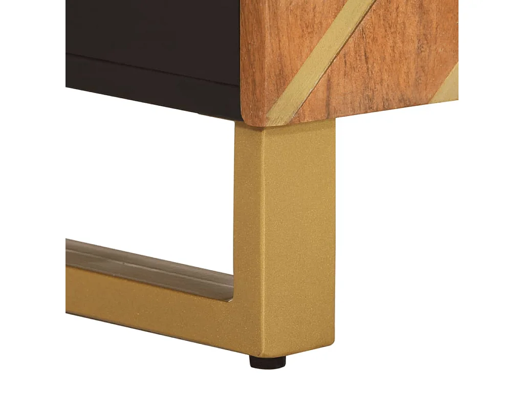 Armário lavatório p/ casa banho mangueira maciça castanho/preto